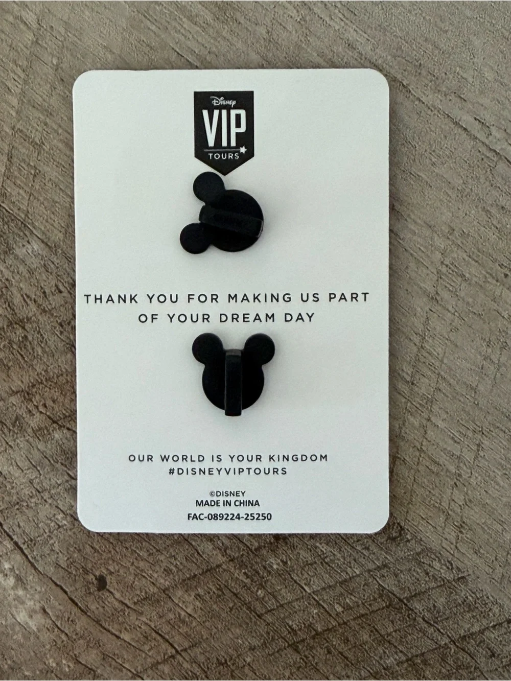 2026 Disney World VIP Tours Exclusive Private Tour Plaid Mickey Hat Pin